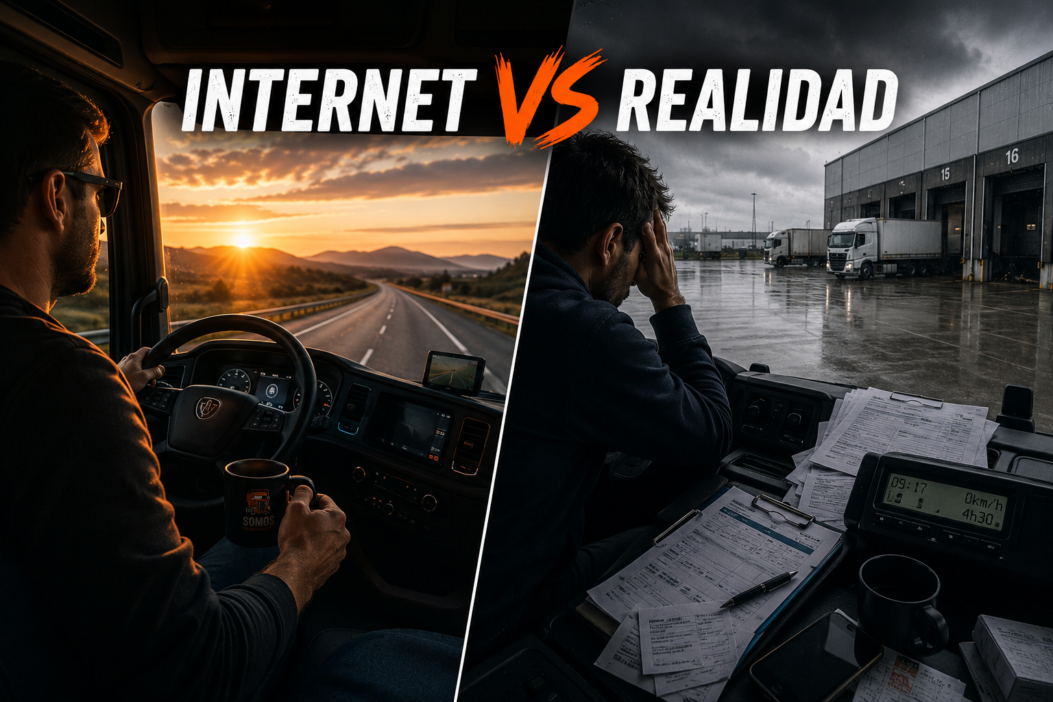 Ser camionero según internet vs la realidad
