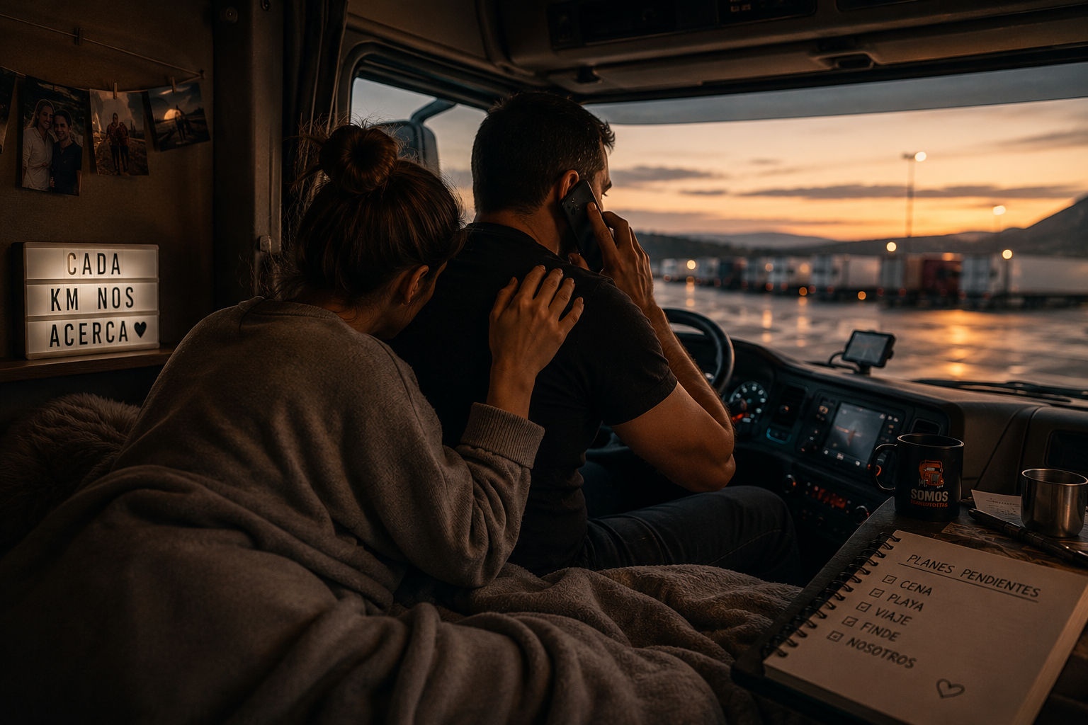 Vivir con un camionero: lo que nadie te cuenta